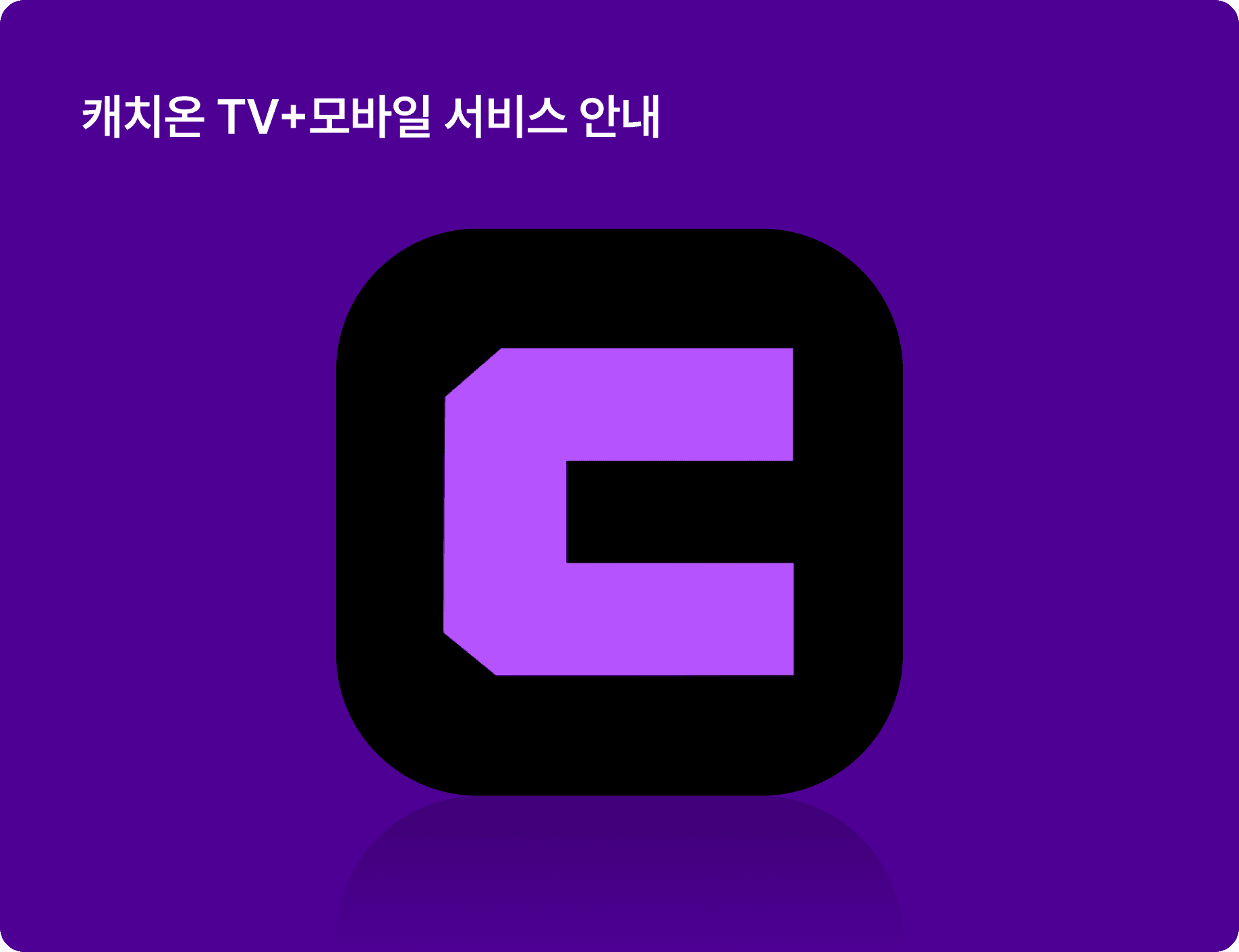 캐치온 TV+모바일 서비스 안내